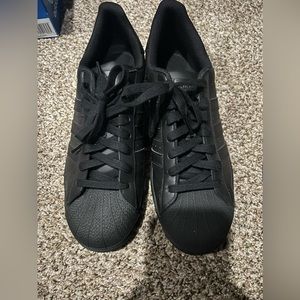 Adidas Superstar All Black Size 9.5 Men’s